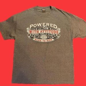 VTG Harley Davidson Shirt Mens XL Clinton Township Michigan Wolverine